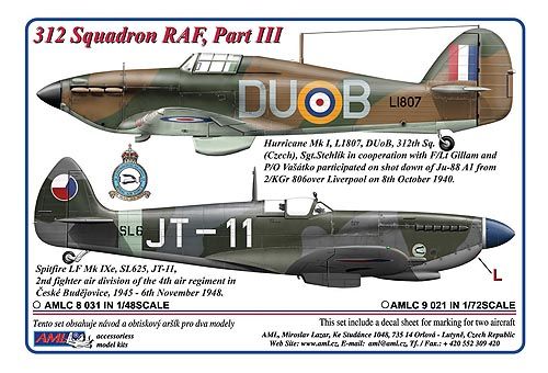 312sq RAF Part 3 (Hurricane MKI, Spitfire LF MkIXe) AMLC4-007
