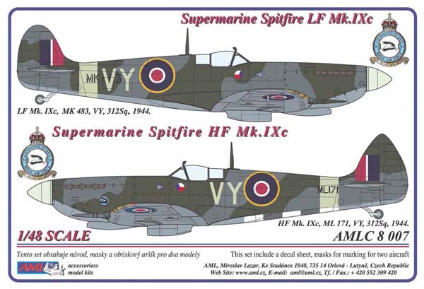 Spitfire LF MkIXc (VY- 312sq RAF) AMLC48-007