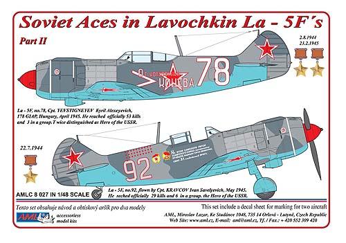 Soviet aces in Lavochkin La5F's AMLC48-027