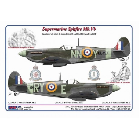 Supermarine Spitfire MKVb (Czechoslovak pilots & Dogs of 310 and 313sq RAF) AMLC48-037