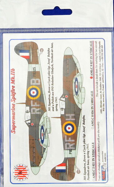 Supermarine Spitfire MKIIb 303sq RAF AMLC72-027