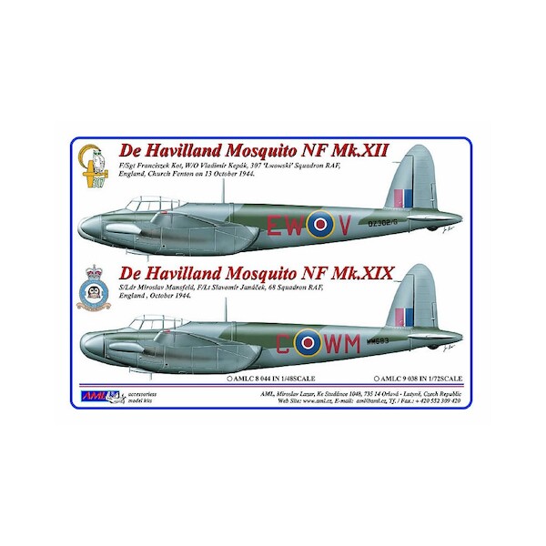 Czechoslovak Mosquito NFXII & NFXIX Pilots AMLC8-044