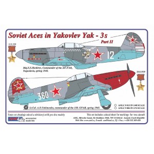 Soviet Aces in Yakovlev Yak3s Part II AMLC9-006
