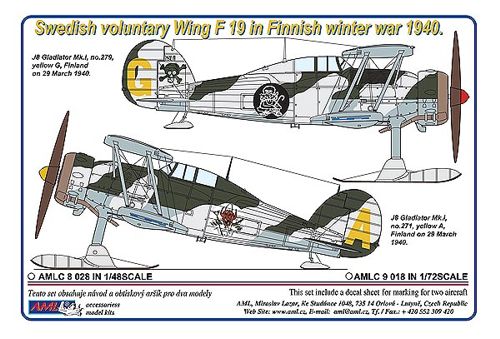 Swedish Voluntary Wing f19 in Finnish winterwar 1940 (Gladiator) AMLC9-018