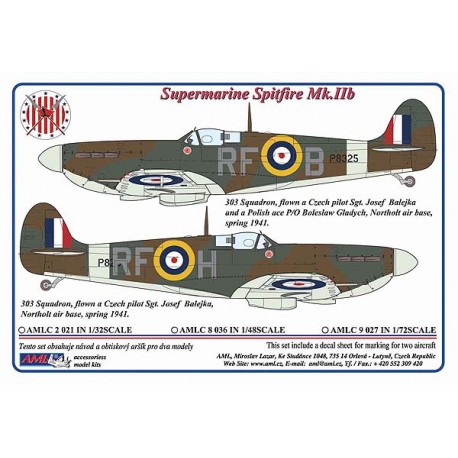 Supermarine Spitfire MKIIb (Sgt.Josefa Balejky, RAF 303sq) AMLC9-027