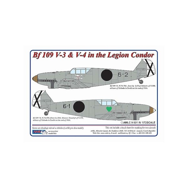 Messerschmitt BF109V3 and V4 in Legion Condor  AMLC9-031