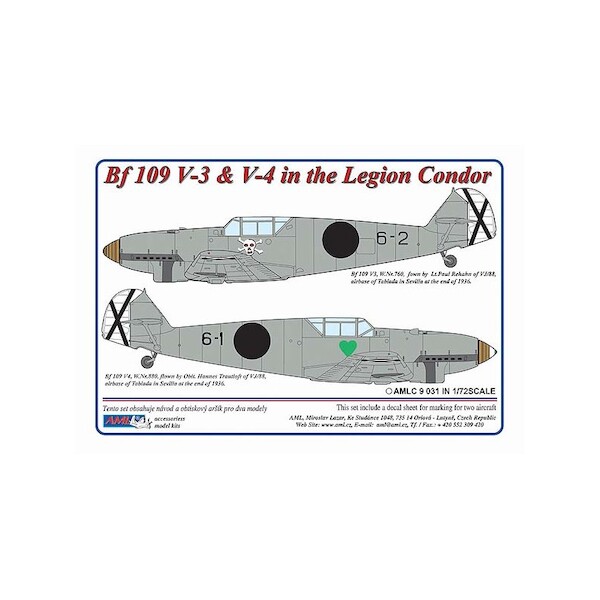 Messerschmitt BF109V3 and V4 in Legion Condor AMLC9-031