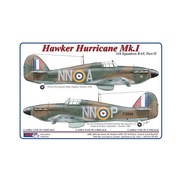 Hawker Hurricane MK1 Czechoslovak pilots of 310sq RAF part 2) AMLC9-035