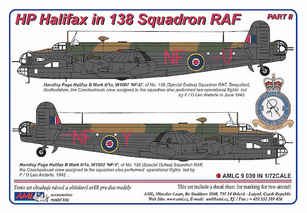 HP Halifax B MKII/Ia in 138sq RAF Part 2 AMLC9-039