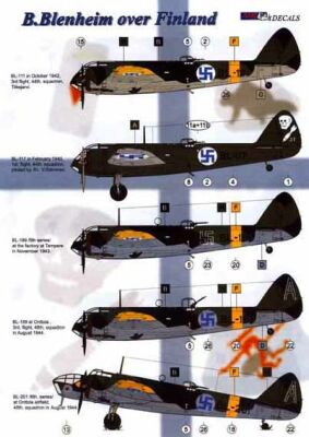 Blenheim over Finnish skies (Finnish AF) (REPRINT) AMLD48016