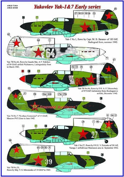 Soviet Aces in the Yak1 and Yak7  AMLD48028