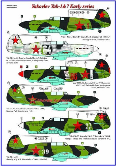 Soviet Aces in the Yak1 and Yak7 AMLD48028