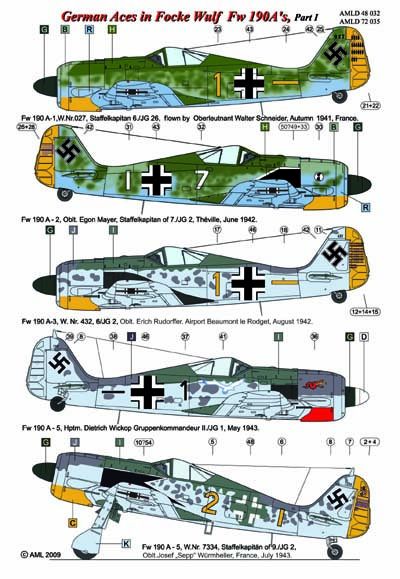 Focke wulf FW190A (German Aces)  AMLD48032