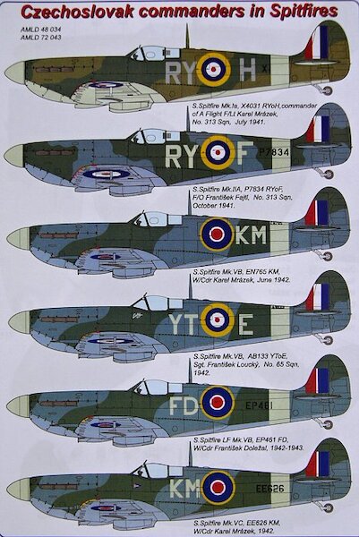 Czechoslovak commanders in the Spitfires AMLD48034