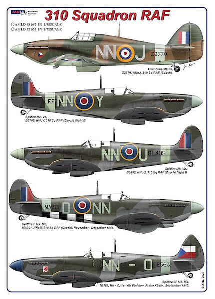 310 Squadron RAF (Hurricane, Spitfire)  AMLD48040