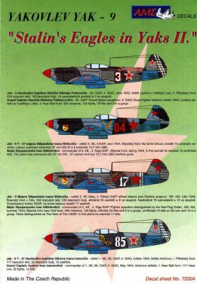 Stalin`s Eagles in Yaks II. (Yak9)  AMLD72004