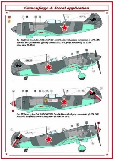 Soviet Aces in Lavochkin La5F´s AMLD72050