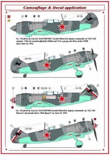 Soviet Aces in Lavochkin La5Fs  AMLD72050