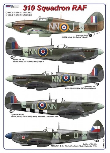 310 Squadron RAF (Hurricane, Spitfire) AMLD72053