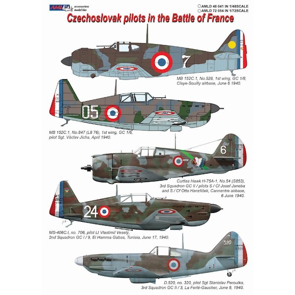 Czechoslovak Pilots in the Battle of France (MB152, MS406, H75, D520) AMLD72054