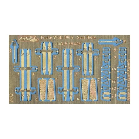 Seatbelts Focke Wulf FW190A/F AMLE30-006
