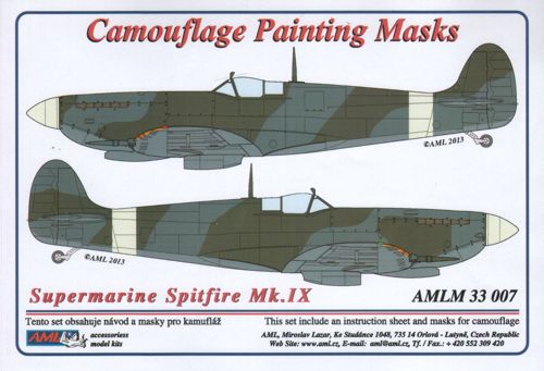 Camouflage Painting masks Spitfire Mk.IX AMLM33007