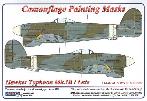 Camouflage Painting masks Typhoon MK1B/Late  AMLM33009