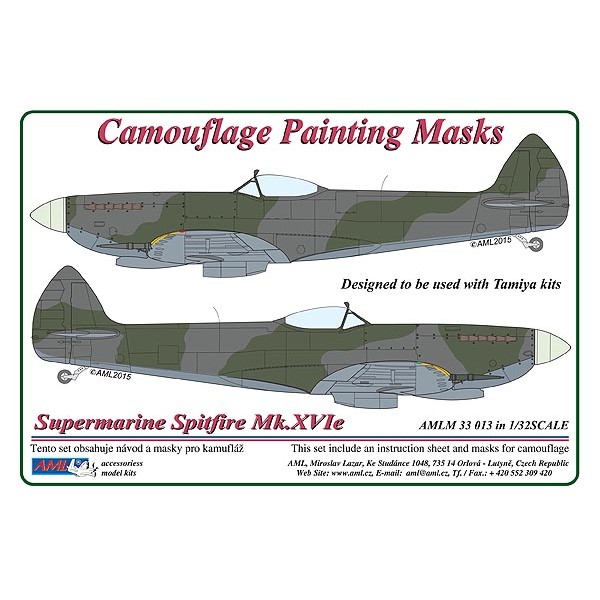 Camouflage Painting masks Spitfire MkXVIe  AMLM33013