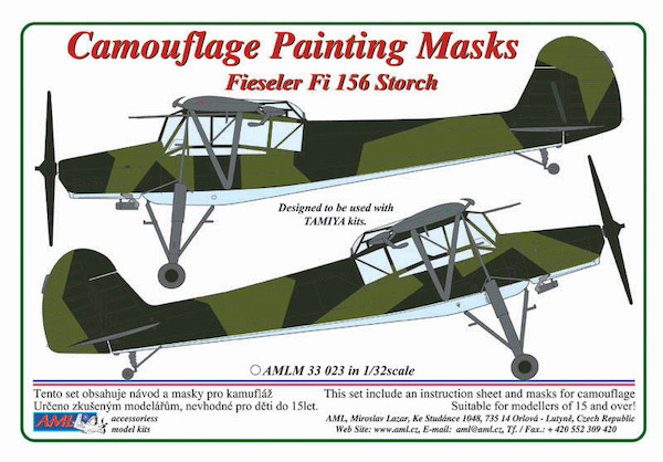 Camouflage Painting masks Fieseler Fi156 Storch  AMLM33023