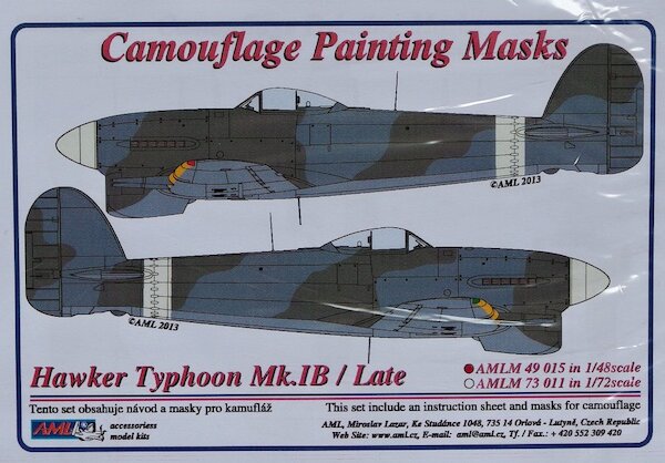 Camouflage Painting masks Hawker Typhoon MK1b/Late AMLM49015