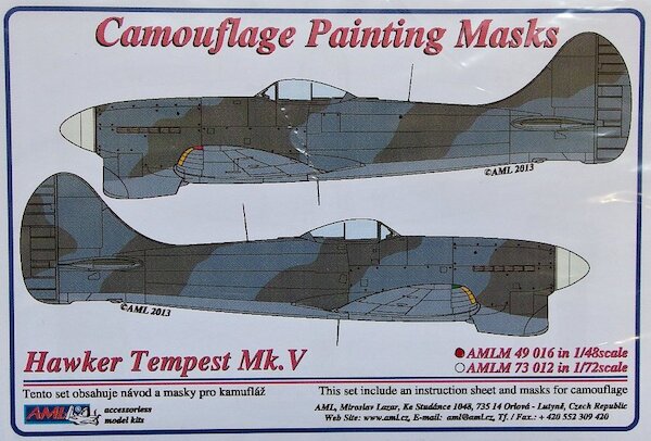 Camouflage Painting masks Hawker Tempest MKV AMLM49016