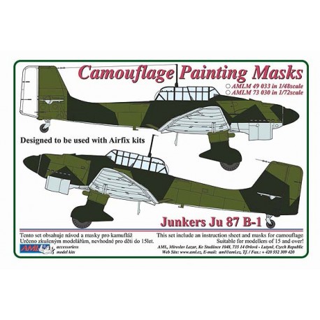 Camouflage Painting masks Junkers Ju87B-1 (Luftwaffe)  AMLM49033
