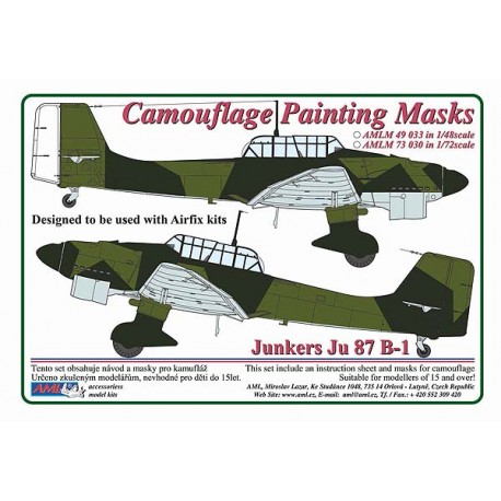 Camouflage Painting masks Junkers Ju87B-1 (Luftwaffe) AMLM49033