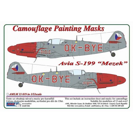 Camouflage Painting masks Avia S199 "Mezek" OK-BYE Czech Police  AMLM49037