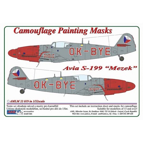 Camouflage Painting masks Avia S199 "Mezek" OK-BYE Czech Police AMLM49037