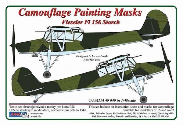 Camouflage Painting masks Fieseler Fi156 Storch(Tamiya)  AMLM49040