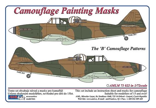 Camouflage Painting masks B.P. Defiant "B" Camouflage pattern (Airfix)  AMLM73022