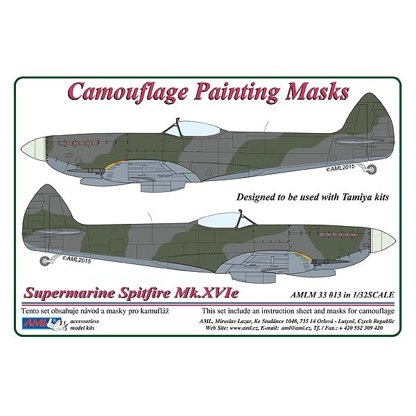 Camouflage Painting masks Spitfire MkXVIe AMLM73023