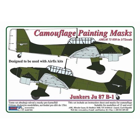 Camouflage Painting masks Junkers Ju87B-1 (Airfix) AMLM73030