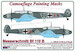 Camouflage Painting masks Messerschmitt BF110B (Eduard with AML) AMLM73044
