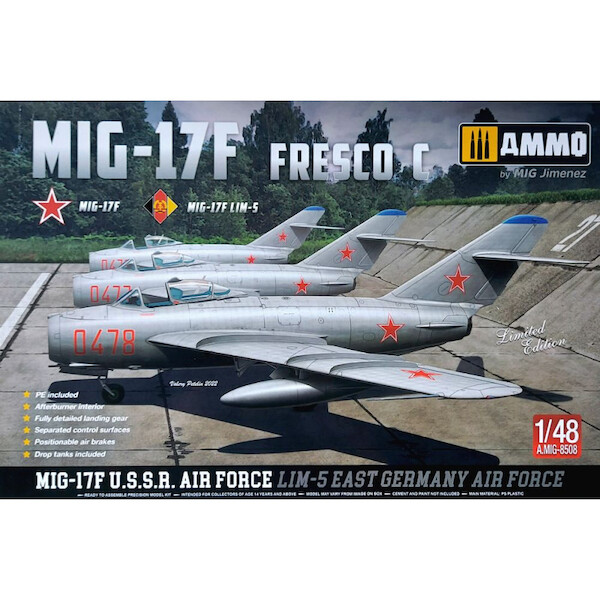 Mikoyan MiG17F Fresco C (USSR, East German AF) _Standard edition AMMO-8508