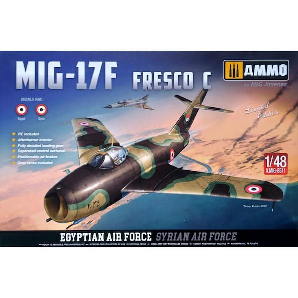 Mikoyan MiG17F Fresco C (Egyopt, Syria)  AMMO-8511