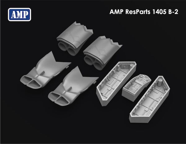 B2 Spirit Wheel bays, engine intakes and exhausts (Academy)  AMP1405