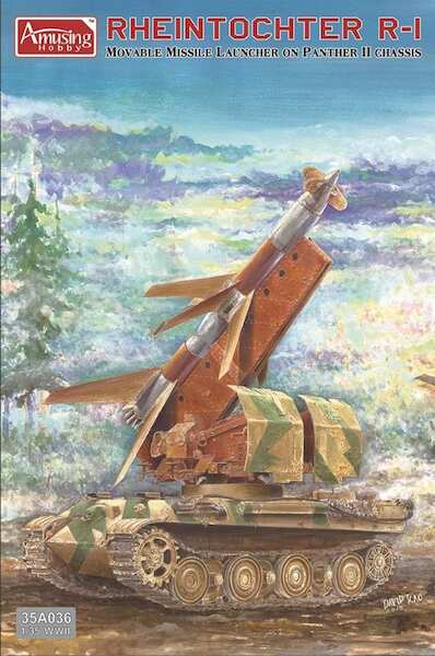 German WWII Rheintochter R1 movable Missile launcer on Pather II Chassis 35A036
