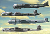 Luftwaffe Bomber-B special set  Fw.191 / Ar.340 / Do.317 / Ju.288  AA-3004