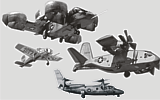 Bell X-14A, X-22A, Hiller X-18, Curtiss X-19 X-planes VTOL special set AA-3005