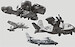 Bell X-14A, X-22A, Hiller X-18, Curtiss X-19  X-planes VTOL special set AA-3005