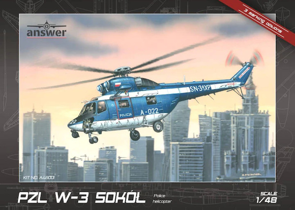 PZL W-3 Sokol Polish Police (3 markings) AA48001