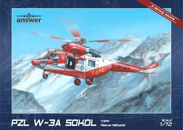 PZL W-3A Sokol TOPR Rescue Helicopter (4 markings) AA72002