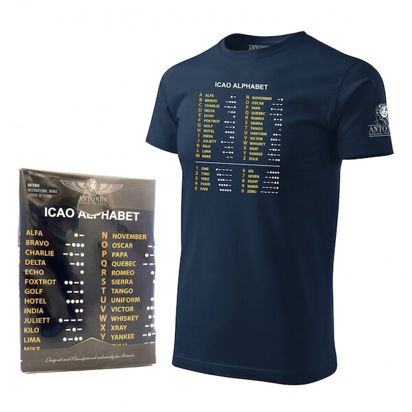 T-Shirt with ICAO phonetic alphabet  